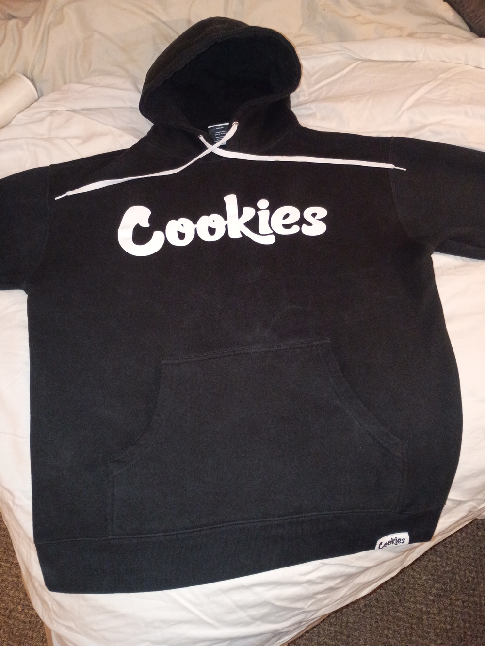 Cookies Black Logo Pullover Hoodie - Size Large